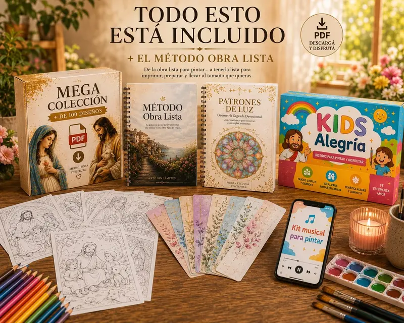 Mockup de la colección digital Fe en Color